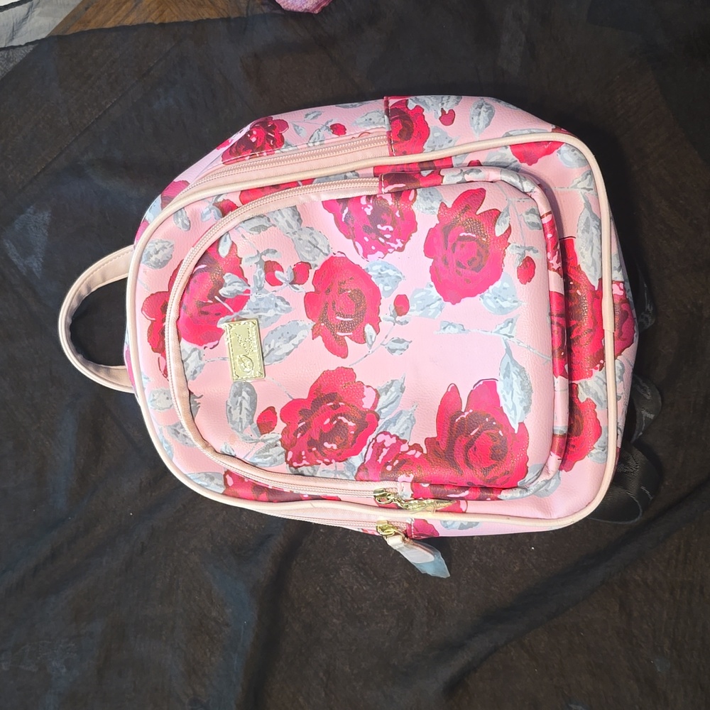 Luv Betsey by Betsey Johnson pink floral back pack
